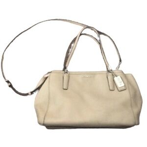 Coach Madison Christie beige/tan saffiano leather large carryall